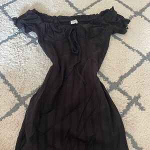 Elegant Black Off-Shoulder Dress